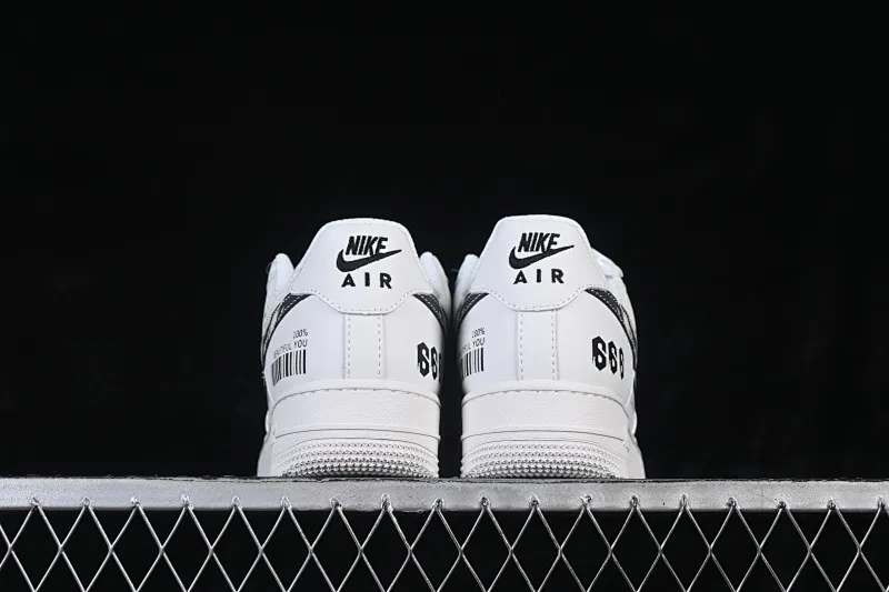 All categories Nk Air Force 1 Air Force series Nk Air Force 1 Low Air Force low-top Nike Air Force 1 '07 Low White and black barcode Air Force 1 low-top casual sneakers JP8028-072